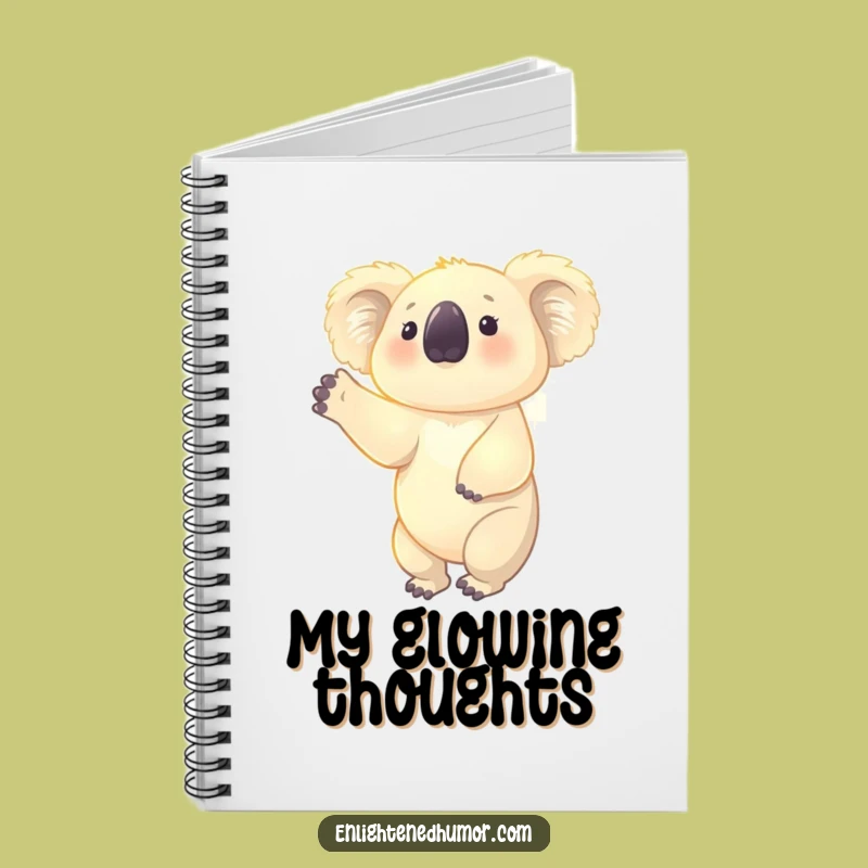 Funny Koala Aura Notebook: Glowing Uplifting Character, Humorous Gift for Inspired Thoughts