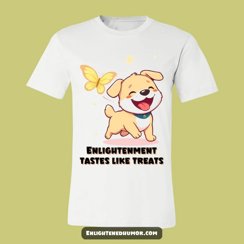 Funny Dog Joyful Chase T-Shirt: Spread Happiness, a Hilarious Gift!