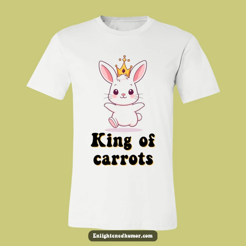 Funny Bunny King T-Shirt: Royal, Cute, Humorous Apparel Gift