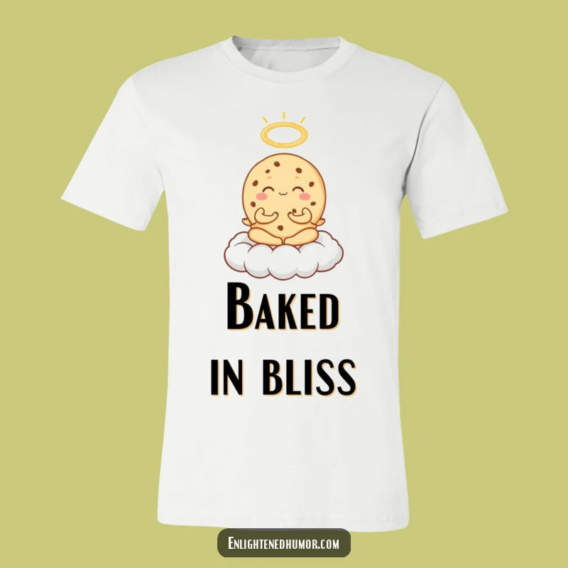 Funny Cookie Meditation T-Shirt: Cloud Zen Graphic Tee, a Comical Gift