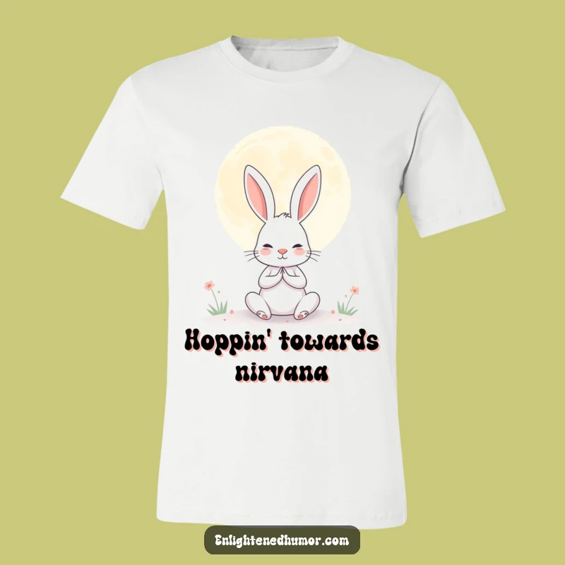 Funny Rabbit Moon Tee: Wear Your Serene Vibes with This Humorous Shirt