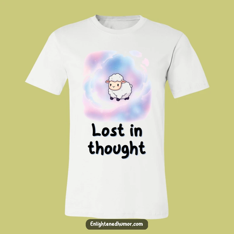Funny Sheep Nebula T-Shirt: Cosmic Humor Tee for Galactic Adventures and Casual Style