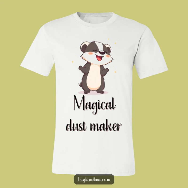 Funny Badger T-Shirt - Wear your sparkle with this humorous apparel!
