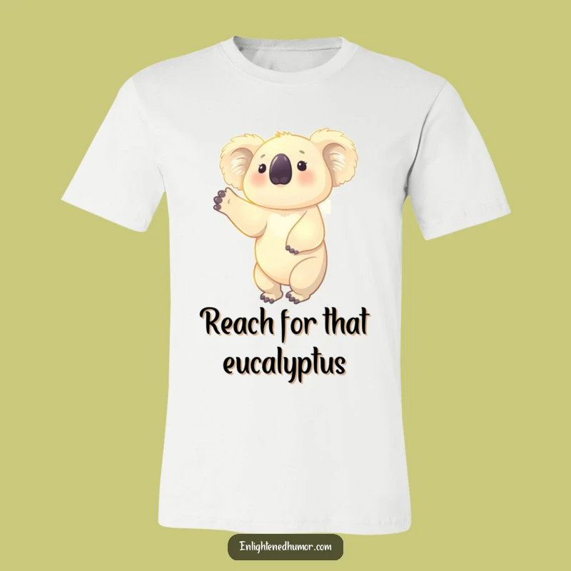 Funny Koala Aura T-Shirt: Glowing Uplifting Character, Inspirational Humorous Gift