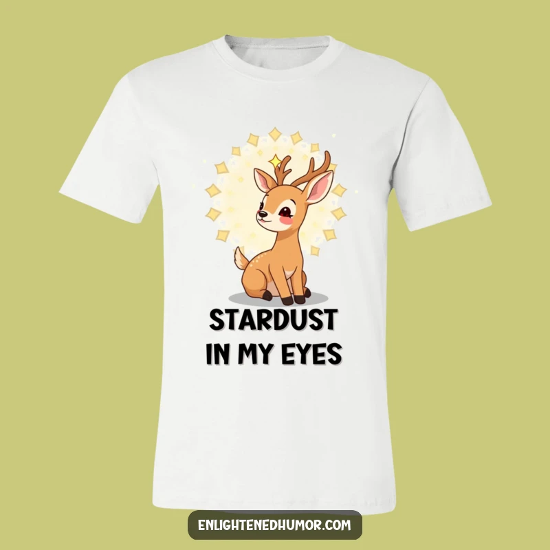 Funny Stargazer Deer T-Shirt: Kawaii Mandala Tee, Dreamy Gift