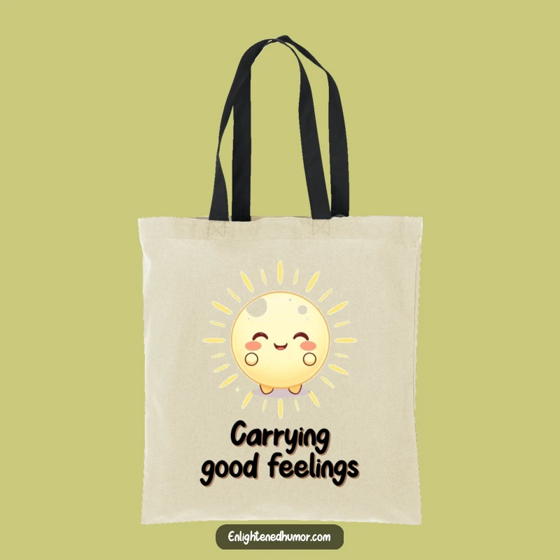 Funny Glowing Orb Tote Bag Peaceful Energy A Functional Funny Gift