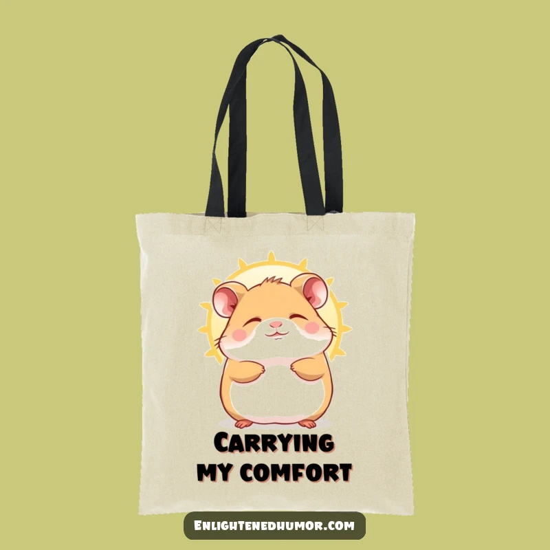 Funny Hamster Tote Bag: Carry Your Contentment Everywhere