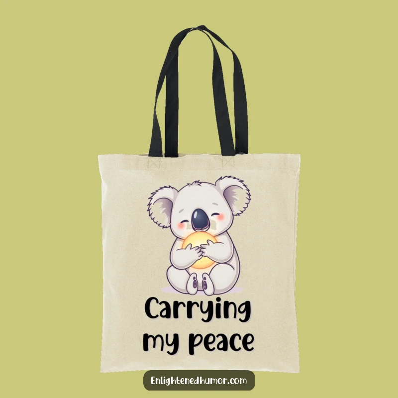 Funny Koala Tote Bag - Carry your calm and essentials!